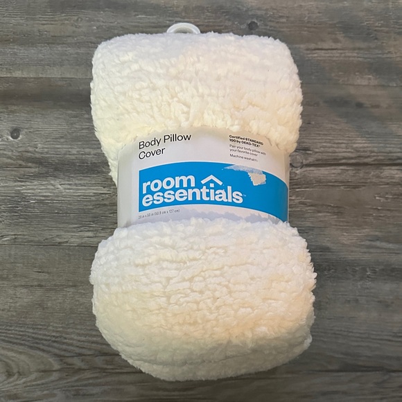 Room Essentials White Body Pillow Cover - Picture 1 of 2